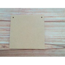4mm Thick MDF Square Plaque 100mm